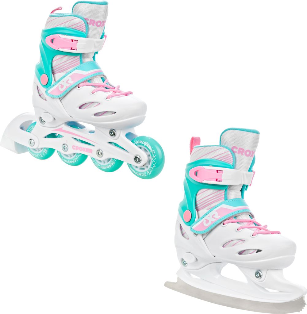 2in1 Inlineskates Schlittschuhe Croxer Calice 30-33 verstellbar