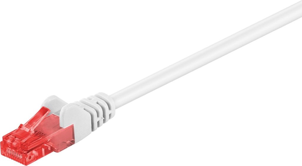 Goobay CAT 6 Patchkabel, U/UTP, weiß