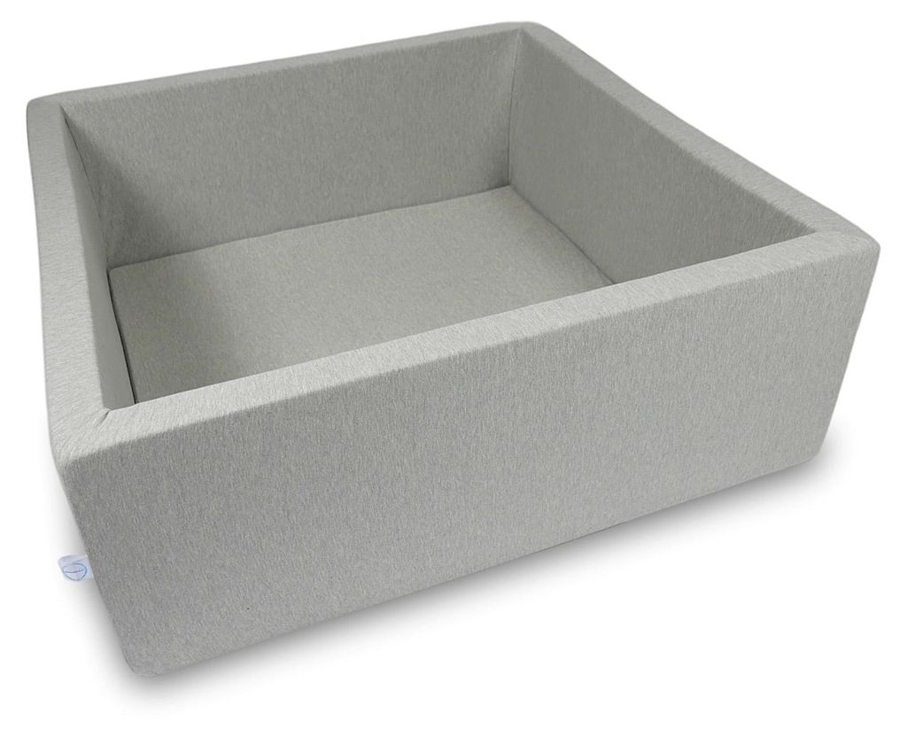 Suchý bazén 110x110x40cm svetlosivý bez loptičiek Obrázok produktu 