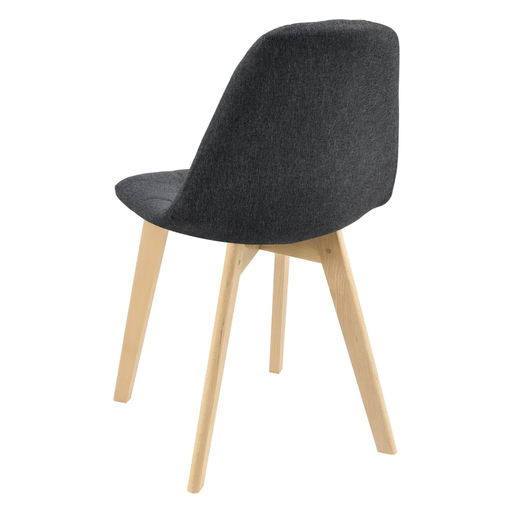Sedie Design Kopparberg Nero e Faggio - Set 2 Pezzi Living - 5