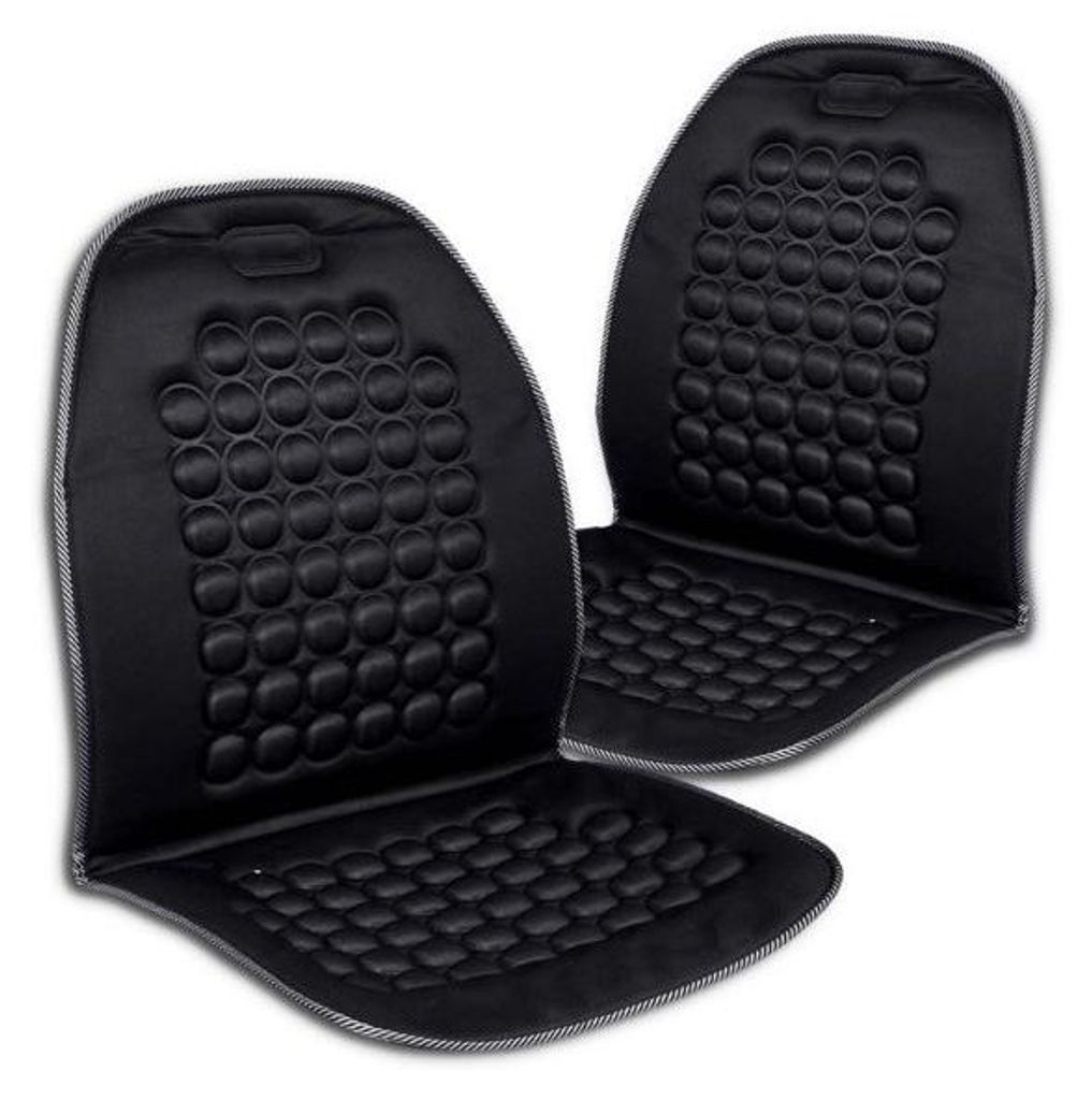 2er-Set Massageauflage, Sitzmatte/Sitzbezug für Auto, Jeep, Lkw – für Zuhause oder Büro