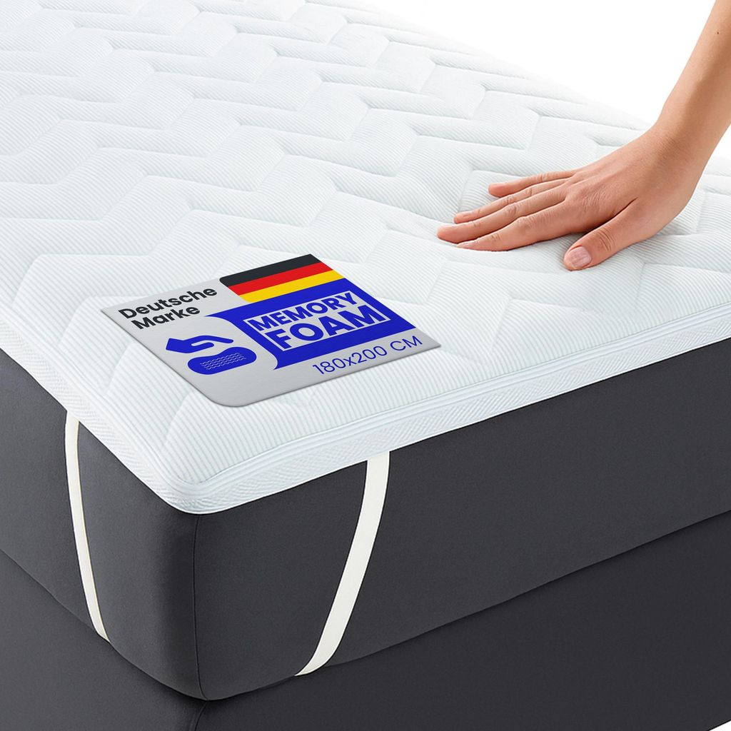 Visco Topper 180x200cm, TopCool-Gewebe, Matratzenunterlage Produktbild 