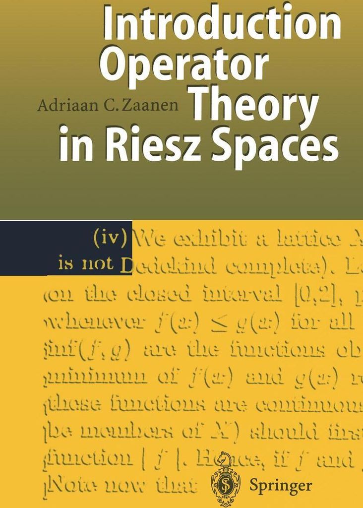 Introduction to Operator Theory in Riesz Spaces