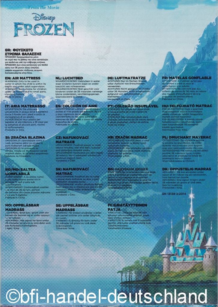 Disney, Die Eiskönigin 45916 Luftmatratze, aufblasbar, Produktbild 3