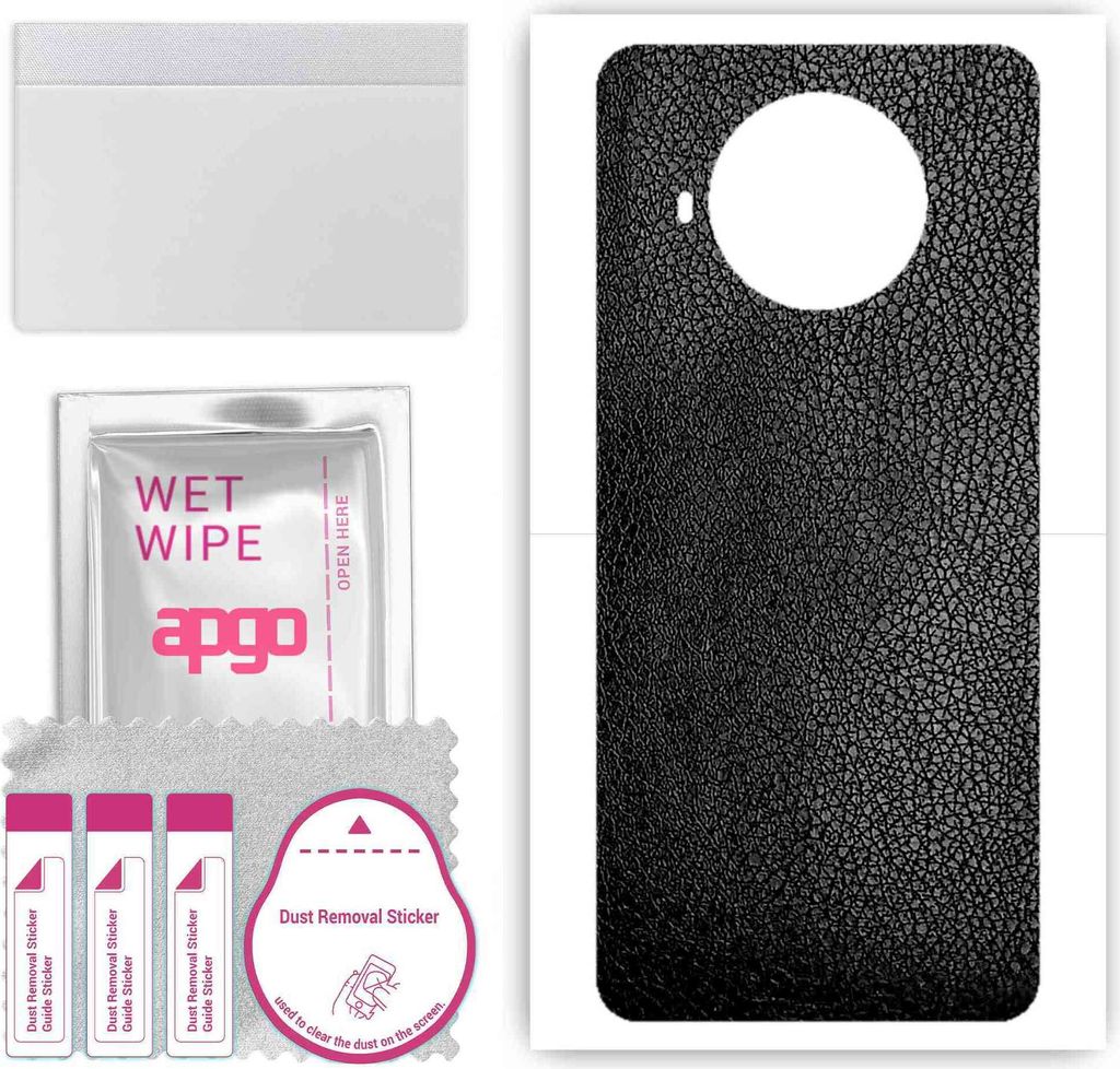 apgo Rückseite Schutzfolie, Skin, kompatibel mit Xiaomi Redmi Note 9 Pro 5G, Hinten Displayschutzfolie aus Vinylfolie, kratzfest, einfache Montage...