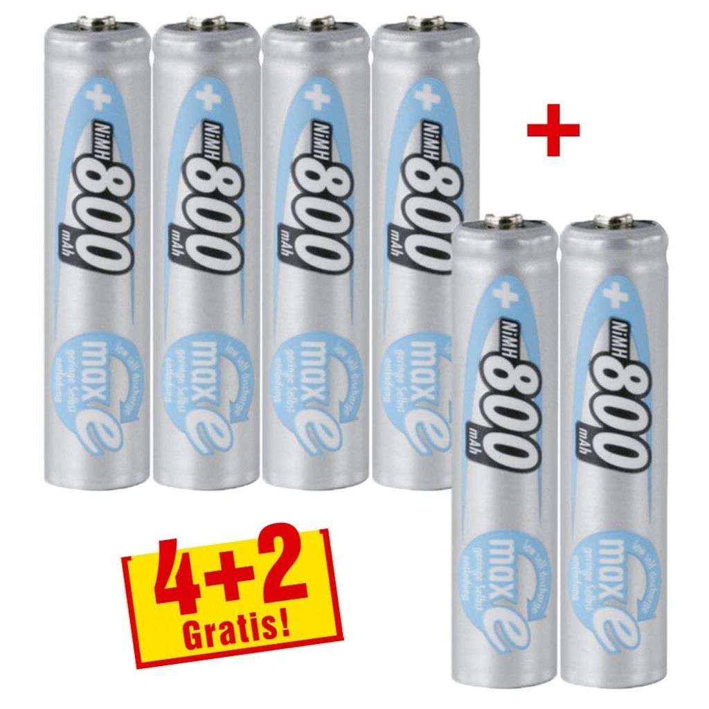 ANSMANN 1321-0000-510 4+2 AAA Akkus 800 mAh Obrázek produktu 