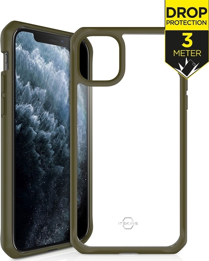 ITSkins HybridSolid iPhone 11 Pro Hülle Hardcase Backcover Stoßfest - Kaki