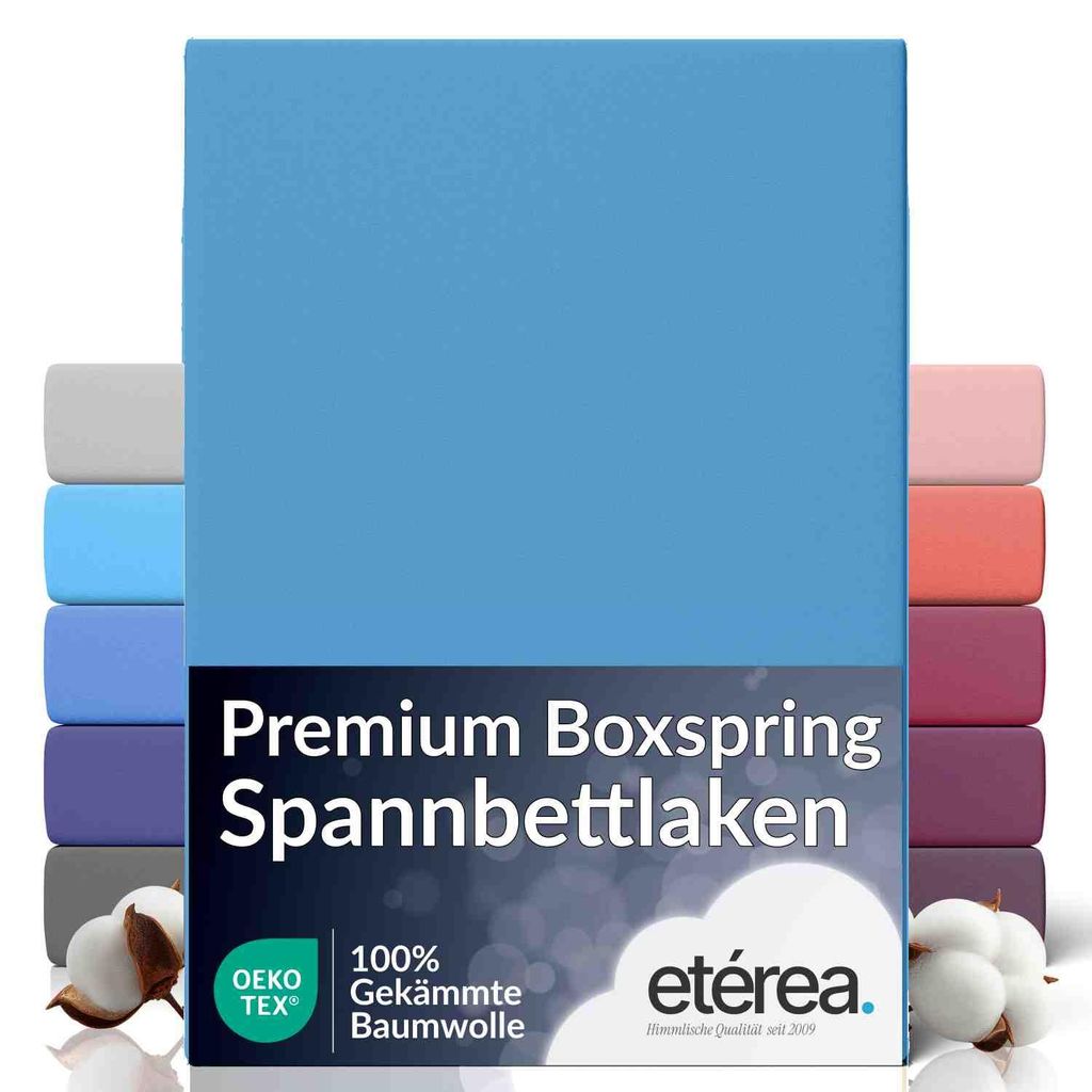 etérea Jersey Spannbettlaken Baumwolle 90x220 - 100x220 cm Produktbild 