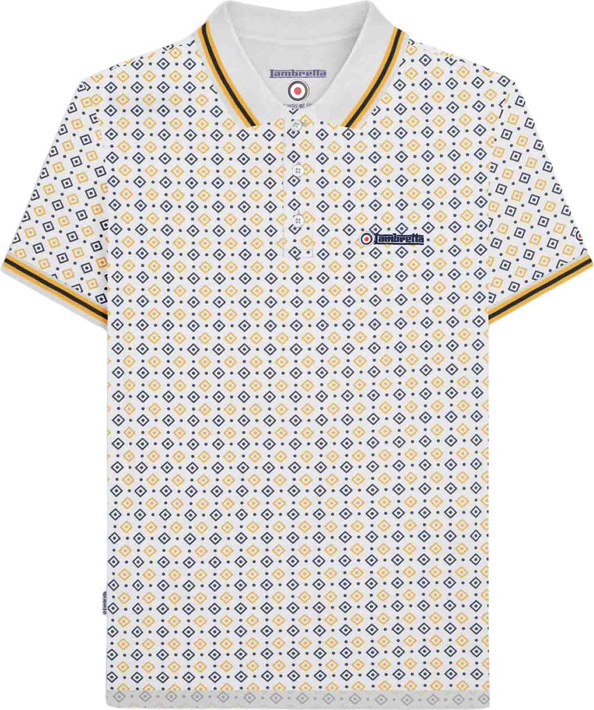 Lambretta - "SS25" Poloshirt für Herren LB173 (L) (Rauchblau)