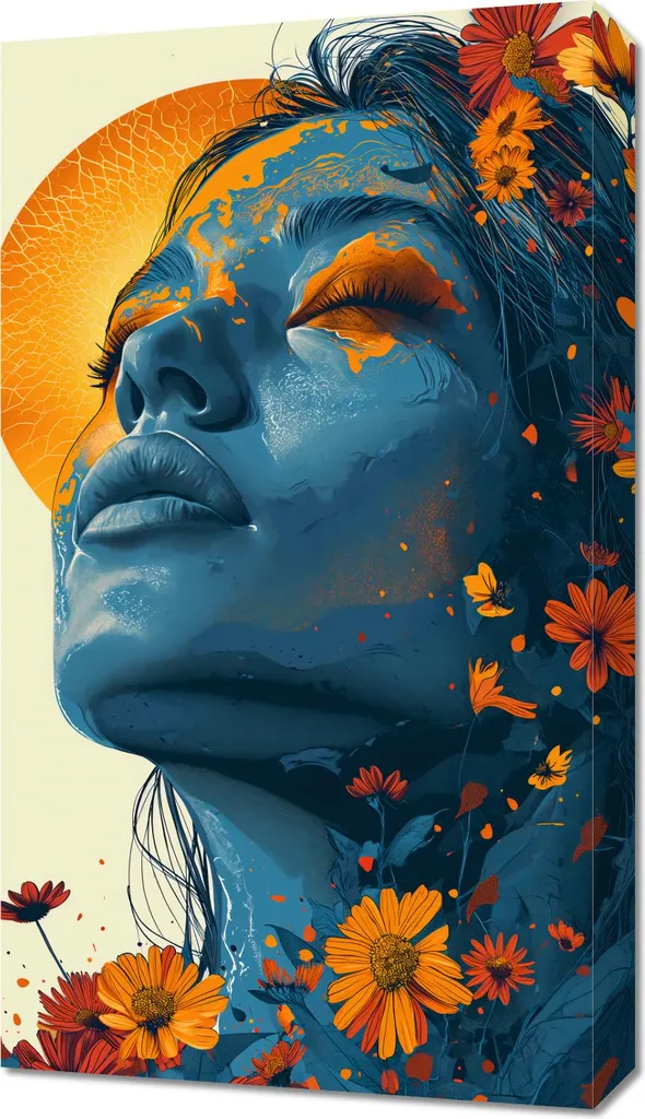 Dipinto Pioggia Solare 40x70 - Emozioni su Tela per Casa Tua