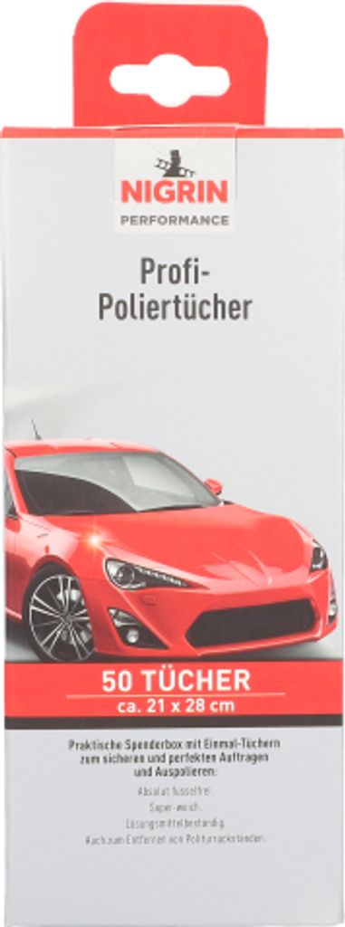 NIGRIN Profi-Polier-Tücher 50 Stück Produktbild 