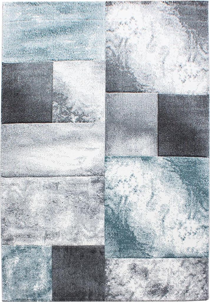 Kurzflor Teppich HAWAII Blau 80 x 150 cm