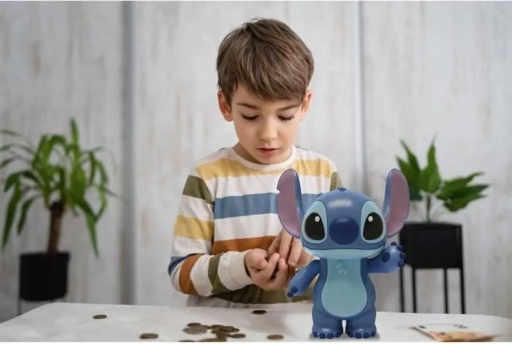 Tirelire Stitch interactive avec aspirateur à billets et code secret - 4