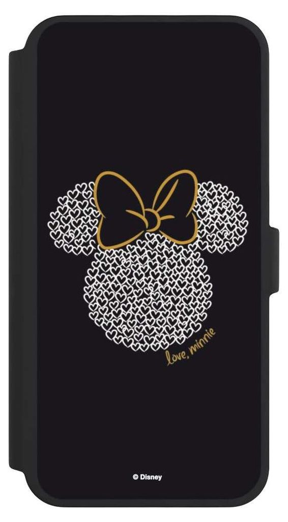 NIVOCASE Klapphülle für Apple iPhone 16 Pro Max Handyhülle aus Kunst Leder NIVOflip schwarz Disney Minnie Mouse Muster