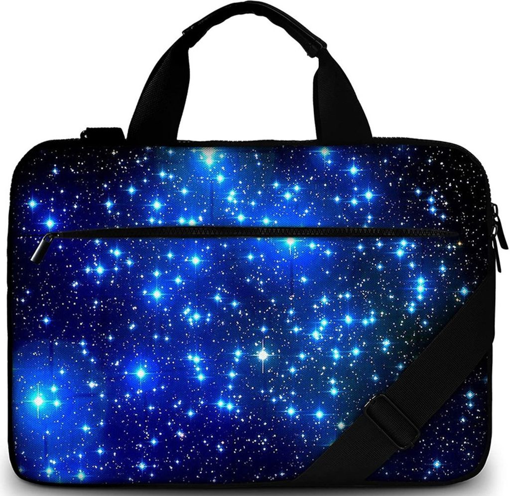 Laptoptasche / Notebooktasche 15 - 15.6 Zoll aus Canvas, Schmutz & wasserabweisend, Sterne