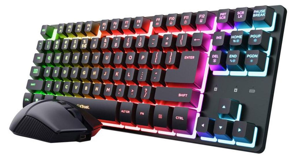 Trust Gxt832 Thado Tastatur De+Maus Produktbild 