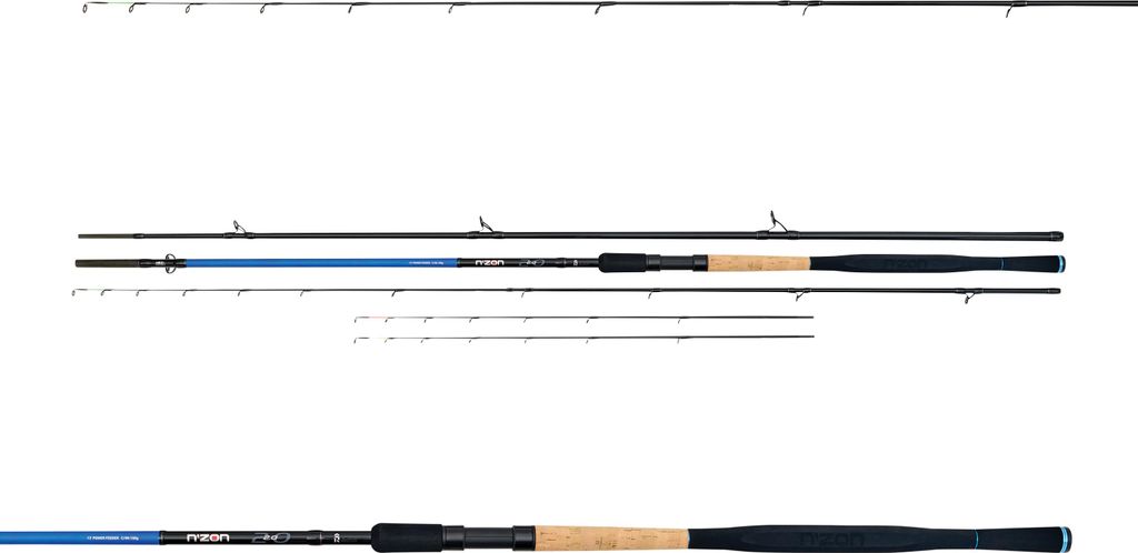 DAIWA NZon 2.0 Power Feeder, 3,66m, 12008ft, 0-100g, 6 Teile, Feeder Angelrute, Medium fast, 11140-360