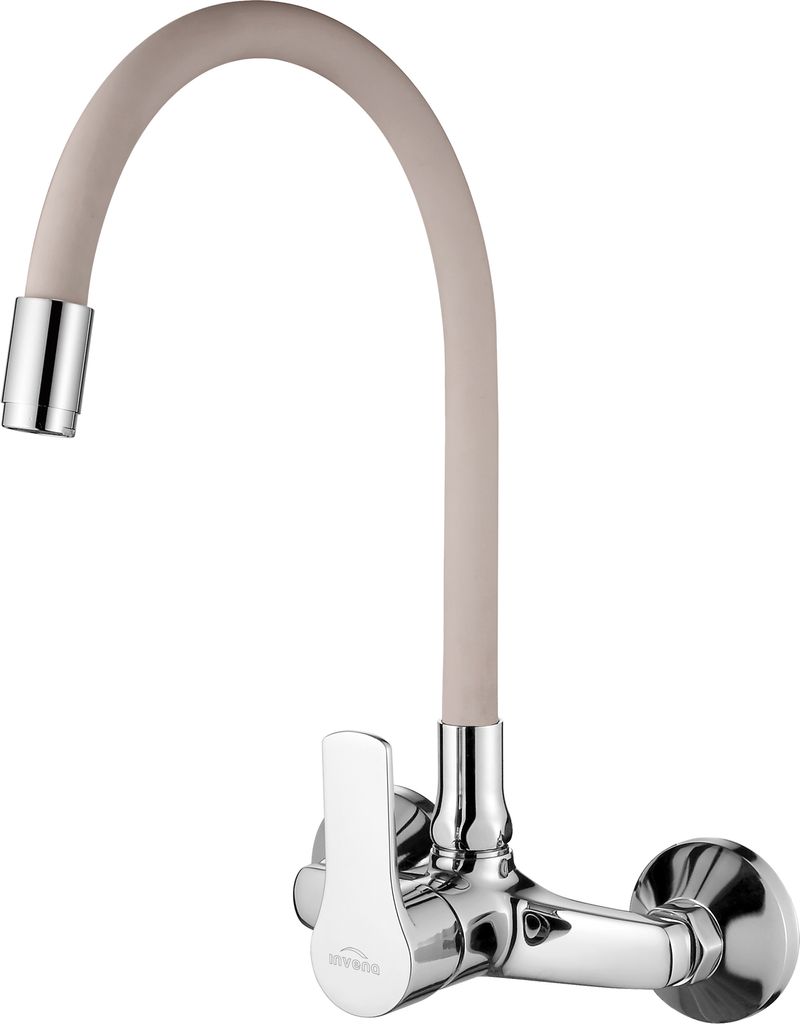 BADLAND Küchenarmatur Wasserhahn VERSO Küchenmischer mit flexiblen Auslauf für Küche in Beige