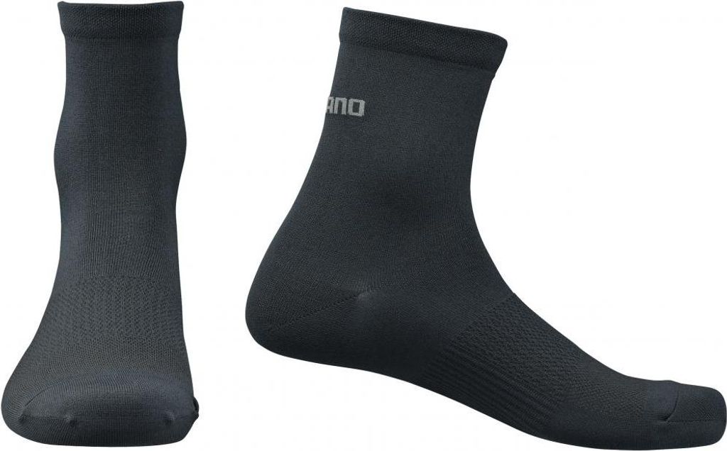 SHIMANO PERFORMANCE MID SOCKS BLACK Größe M BLACK - atmungsaktive Radsocken
