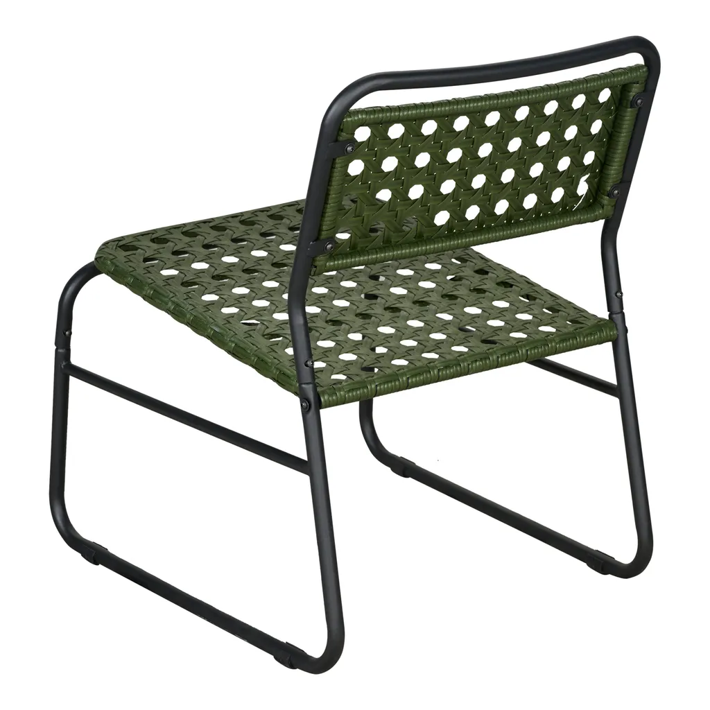 Ensemble table et chaises de balcon Brienza vert pour petits espaces - 9