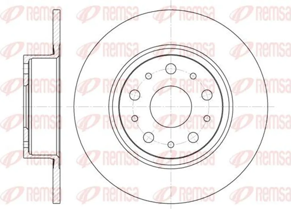 Disque de frein anti-vibration contre l'usure OE 0060814646 Lancia Kappa
