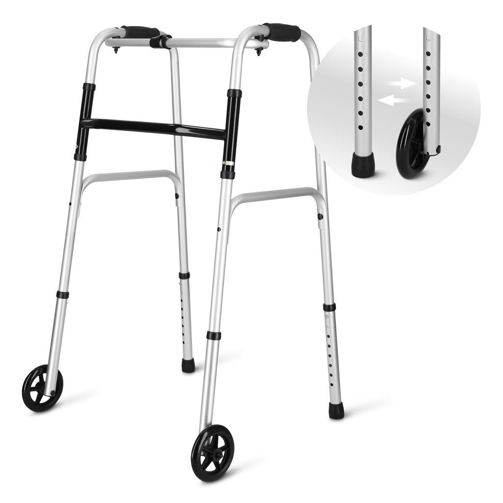 4FIZJO Rehabilitationsgehwagen 2 in 1, Aluminium, faltbar, Produktbild 