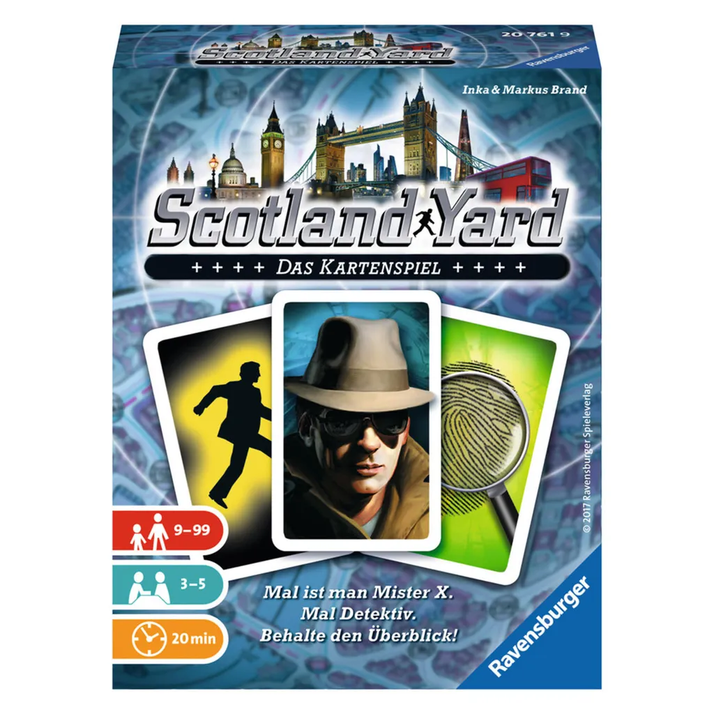 Scotland Yard Le Jeu de Cartes Ravensburger 20761 - Version Voyage