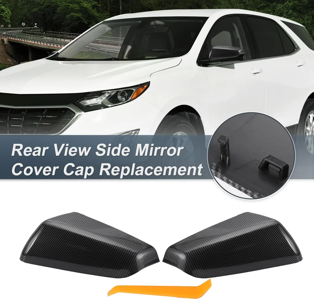 Coque Rétroviseur Fibre de Carbone pour Chevy Equinox GMC Terrain 2018-23