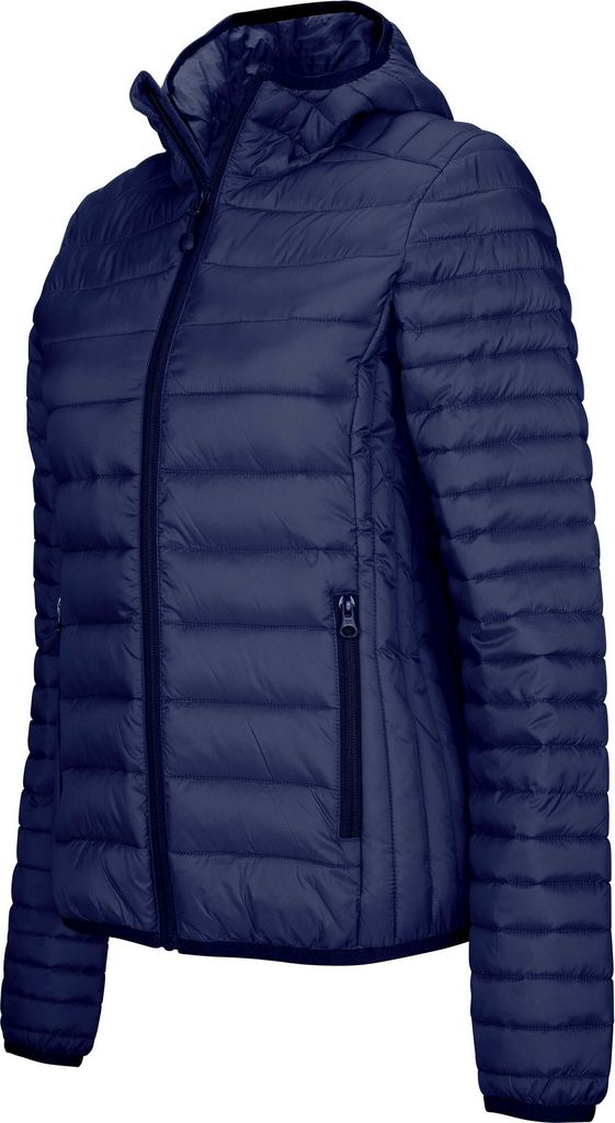 Kariban Damen Leichte Kapuzen Steppjacke PC3407 (XL) (Marineblau)