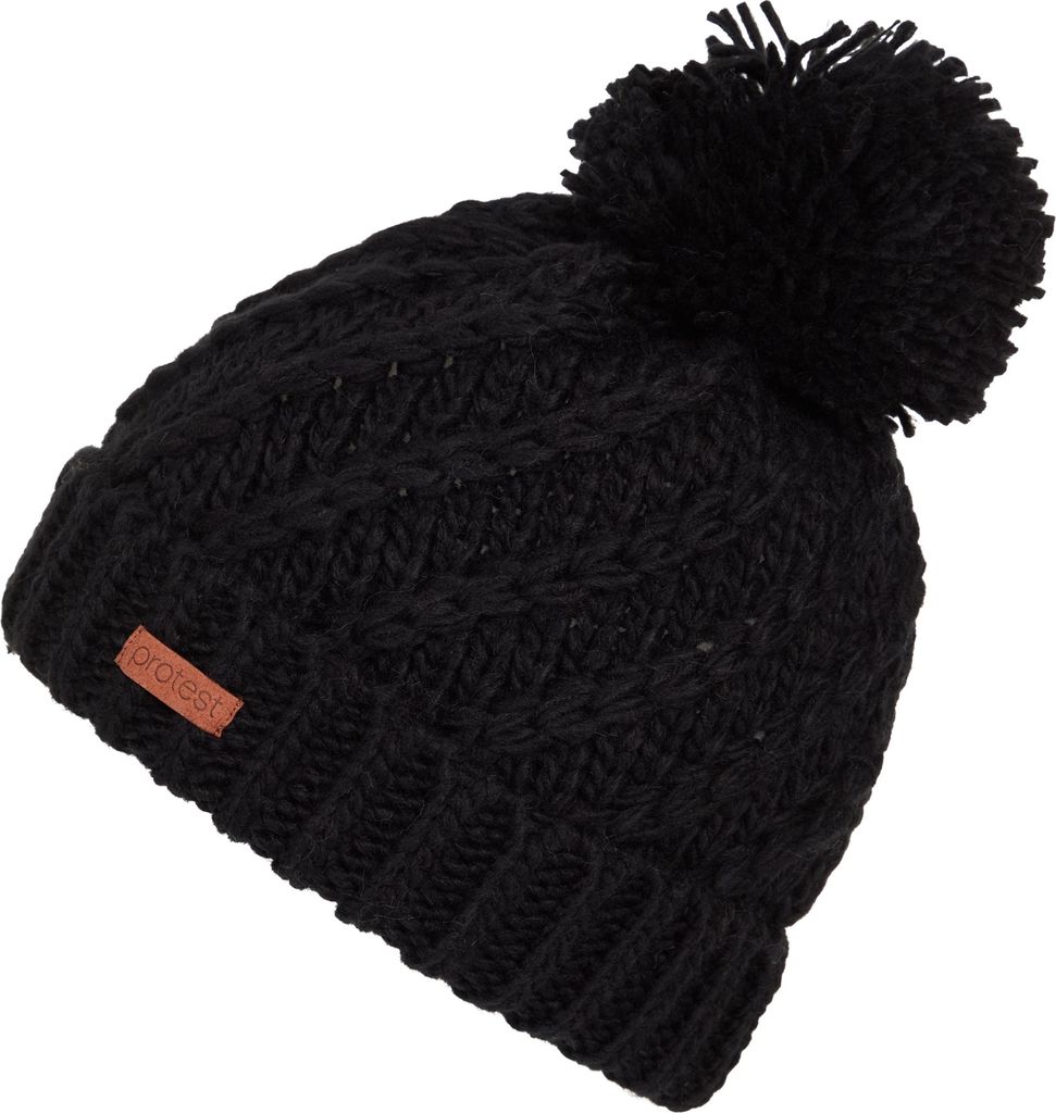 Protest Kinder Strickmütze Prtpaisley Trueblack Produktbild 