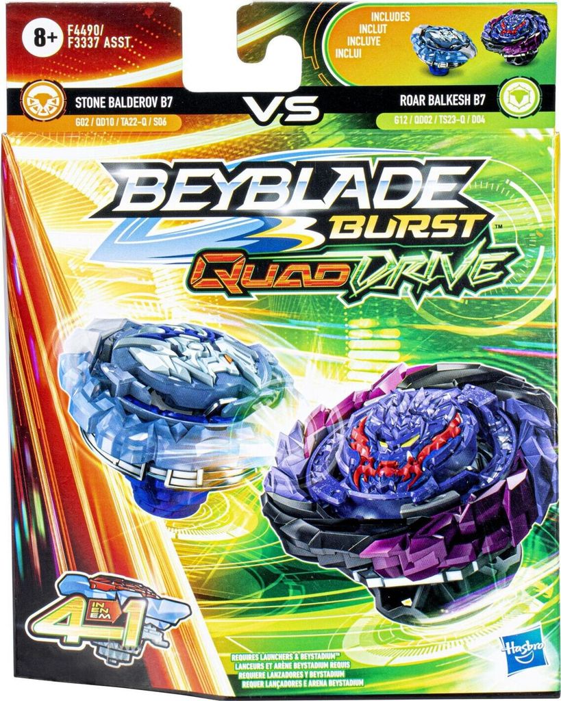 Hasbro F4490 - Beyblade - Burst QuadStrike - Stone Balderov Produktbild 1