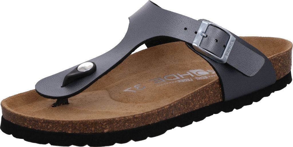 Rohde Damen Zehentrenner Pantolette Metallic-Optik Alba Produktbild 