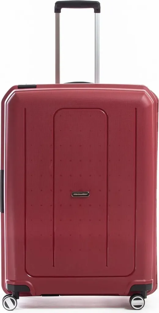 Valigia Trolley Grande 75cm Metzelder Clicker Rosso | Rigida in Polipropilene