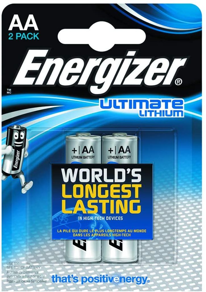 Batteria Energizer Lithium Ultimate -AA L91 Mignon 2 pz. Immagine del prodotto 
