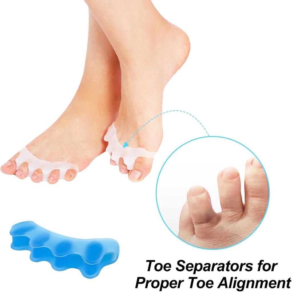 1 Paar Silikon Zehenspreizer Zehenkorrektur Hallux Valgus