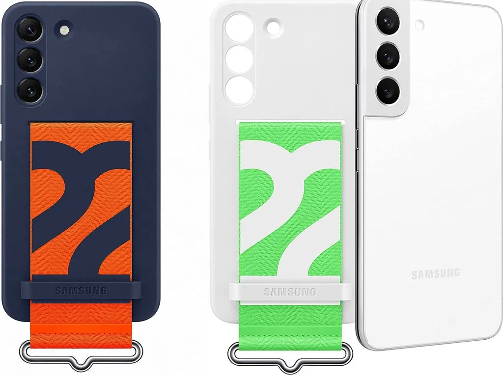 Samsung Silicone Cover with Strap (Galaxy S22 Plus) blau - 12