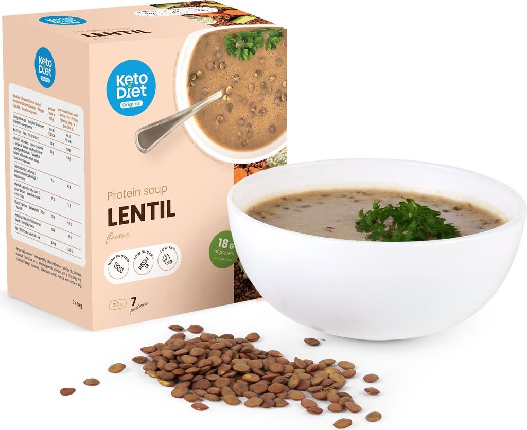 Eiweißsuppe – Linsen mit hohem Proteingehalt (7 Portionen)