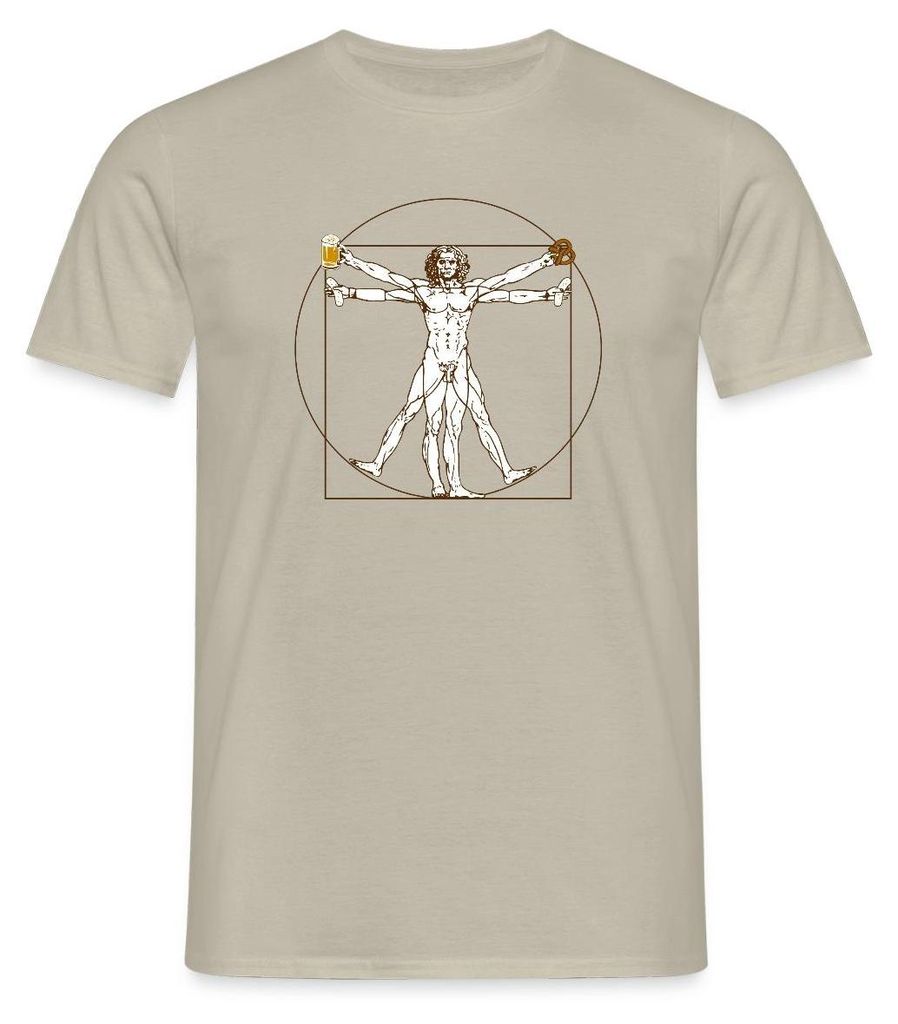 Spreadshirt Leonardo Bayern Volksfest Geschenkidee Bier Männer T-Shirt, XL, Sandbeige