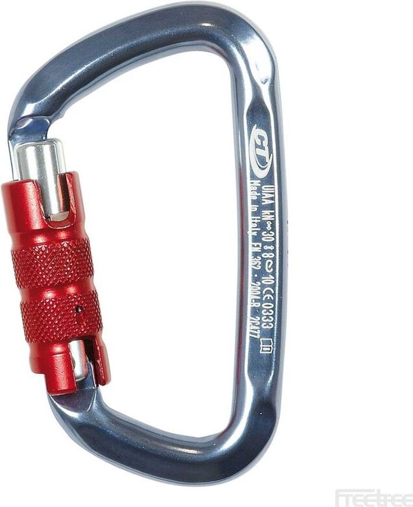 Climbing Technology D-shape Tg Karabinerhaken Rot,Silber Rot,Silber One Size