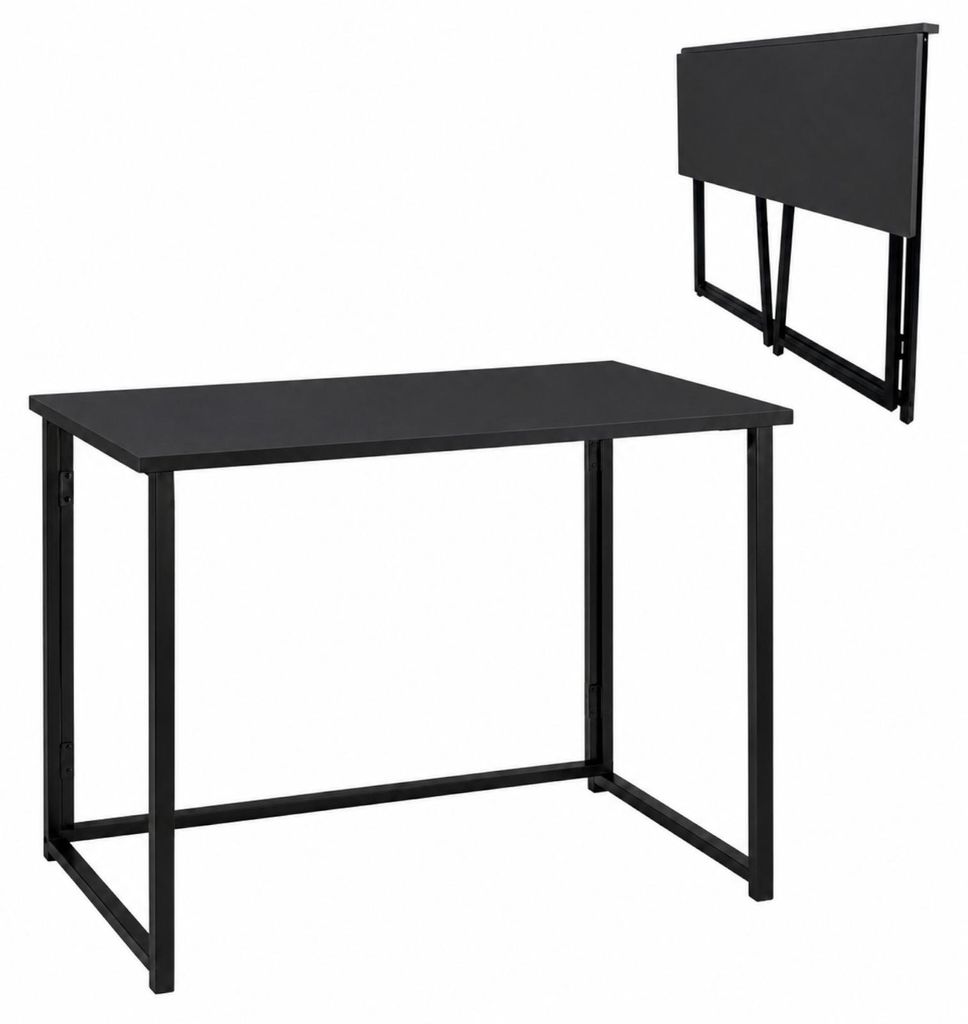BEGRYF Klappbarer Schreibtisch aus MDF und Metall Schwarz Produktbild 