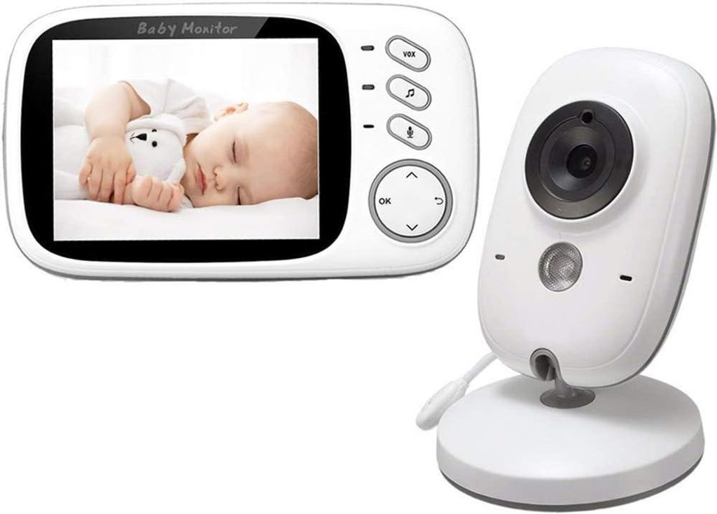 Babyphone mit Kamera - Wireless Video Baby Monitor für Digital dual Audio Funktion VOX Nachtsicht Gegensprechfunktion 3.2