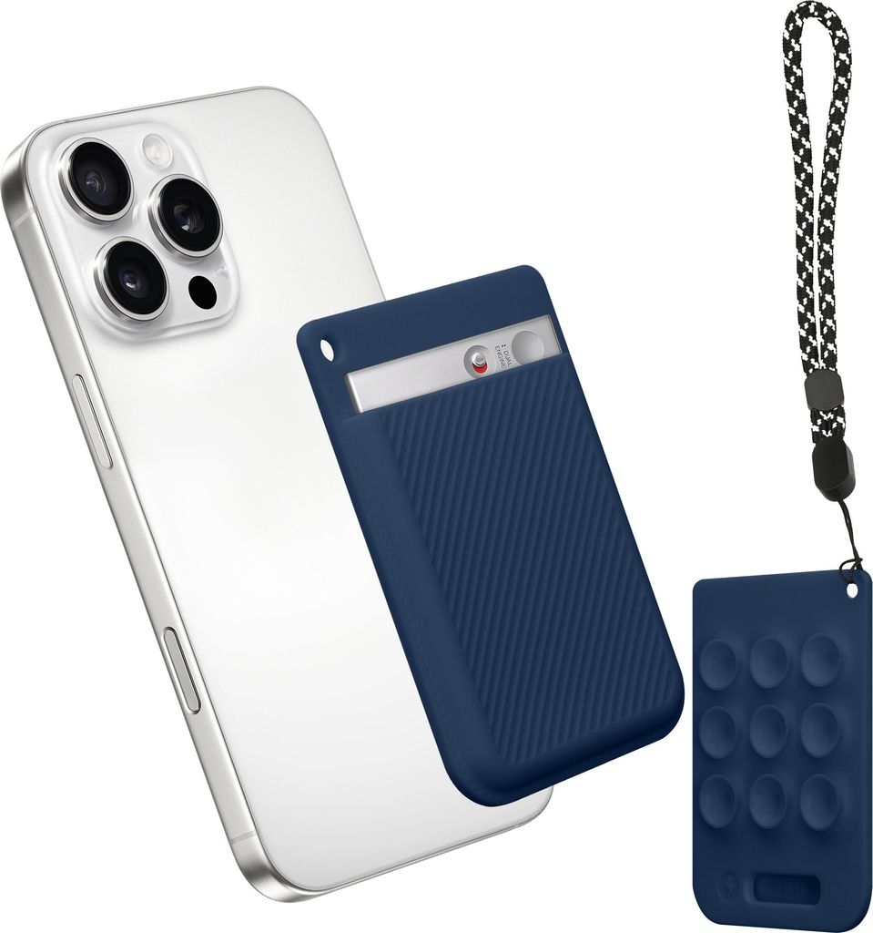 kwmobile Sprachrekorder Schutzhülle kompatibel mit PLAUD Note AI Voice Recoder Hülle - Case für Diktiergerät mit Smartphone Befestigung - Dunke...