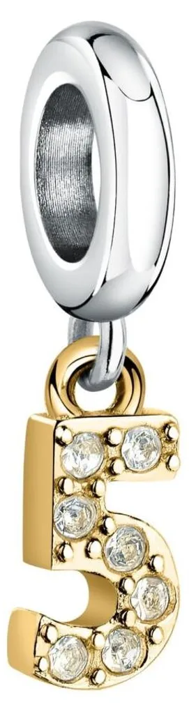 Bijou pendentif goutte acier bicolore 5 idée cadeau femme élégante