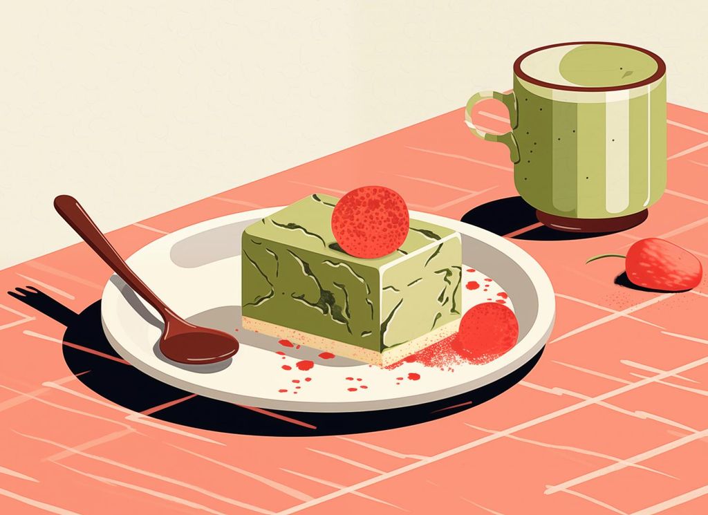 Plakat 55x40cm Matcha Dessert