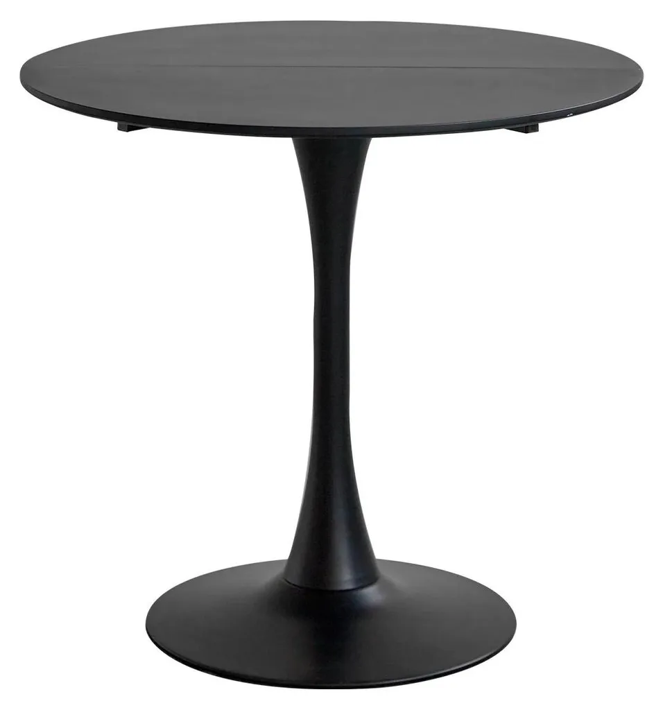 Table ronde moderne bleue 80 cm en plastique robuste style épuré chic