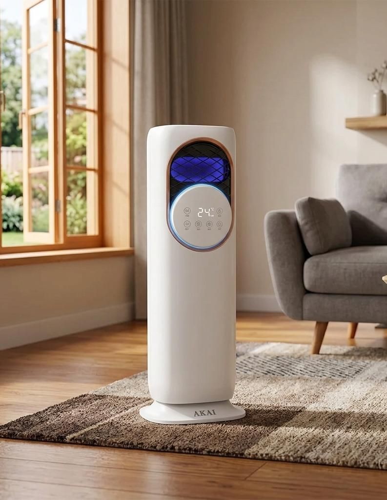 AKAI AKIC41-R - Turmventilator 4-in-1 Kühler und Heizlüfter Produktbild 