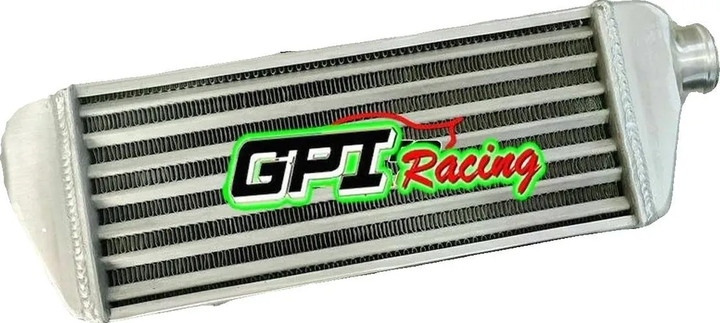 Intercooler turbo universel en aluminium avec entrées de 2.25 pouces