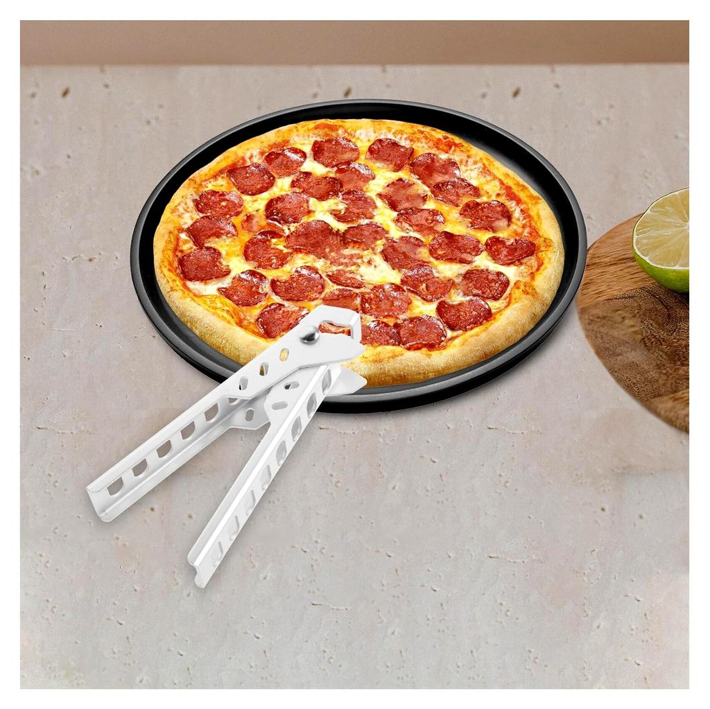 Topfclip aus Aluminiumlegierung mit rutschfestem Griff für heiße Teller, geeignet für Camping, Buffet und Mikrowelle
