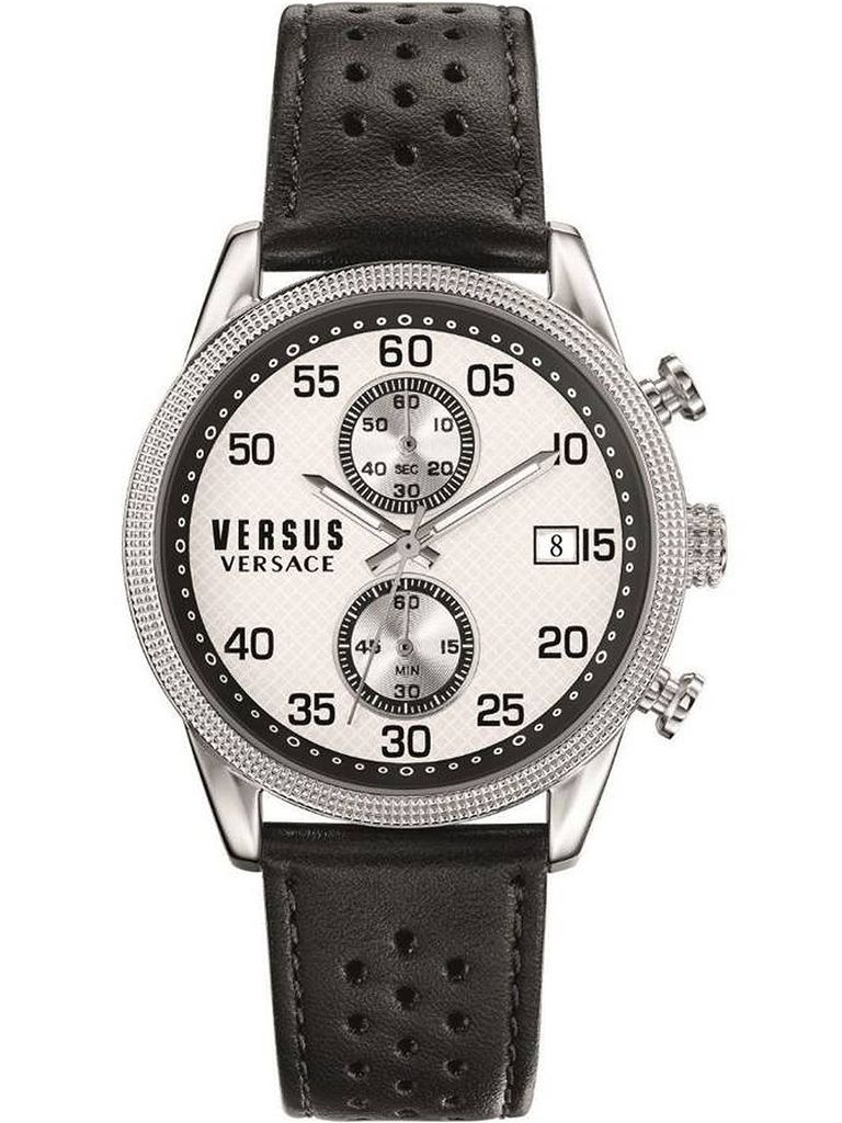 Versus by Versace Herren Uhr Armbanduhr Chrono Shoreditch S66060016 Leder