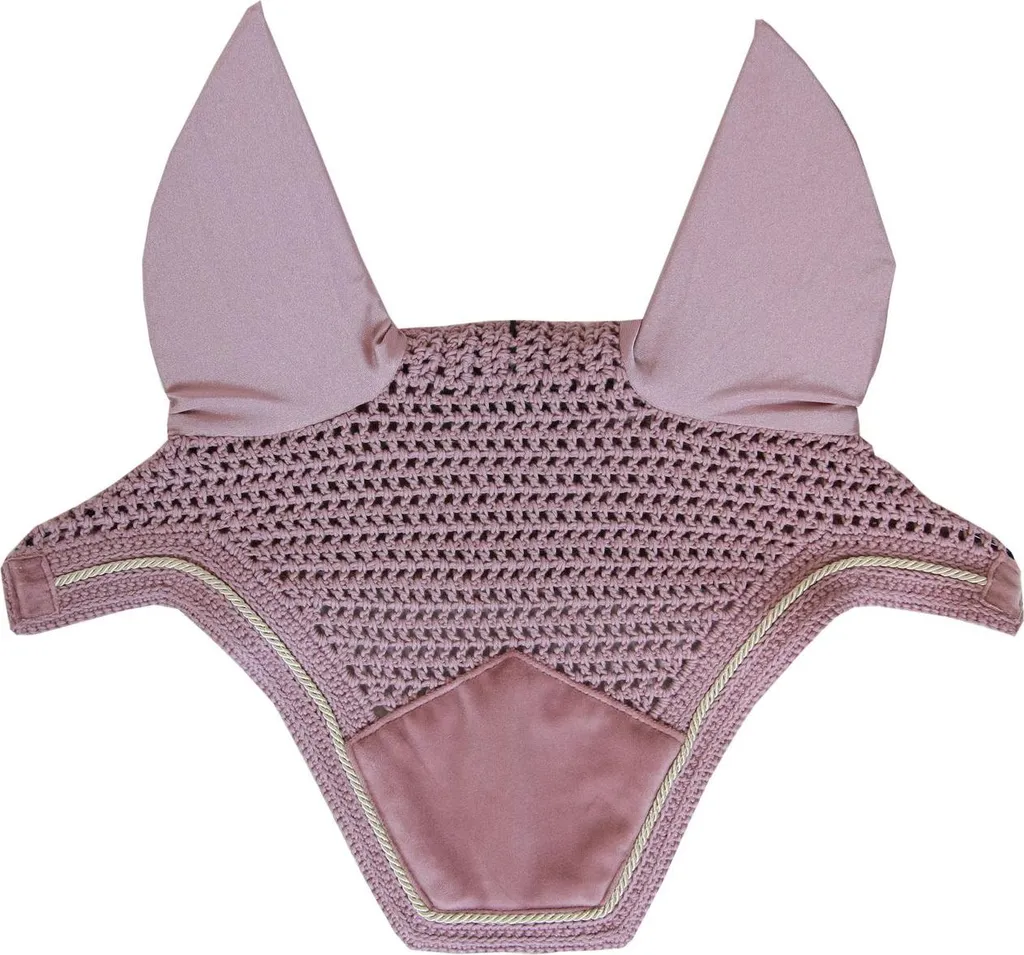 Cuffia Antimosche Kentucky Wellington Velvet Rosa Antico - Completo